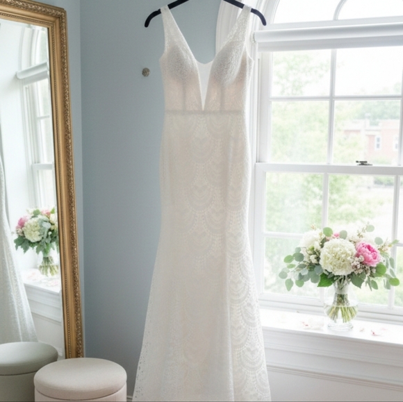 Bohemian Wedding Dress - Picture 1 of 6